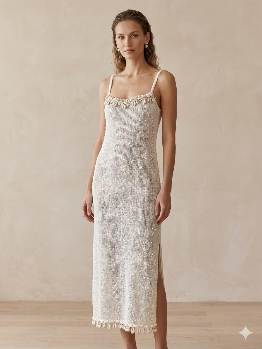 Sea Shells & Pearl Tassels Dress