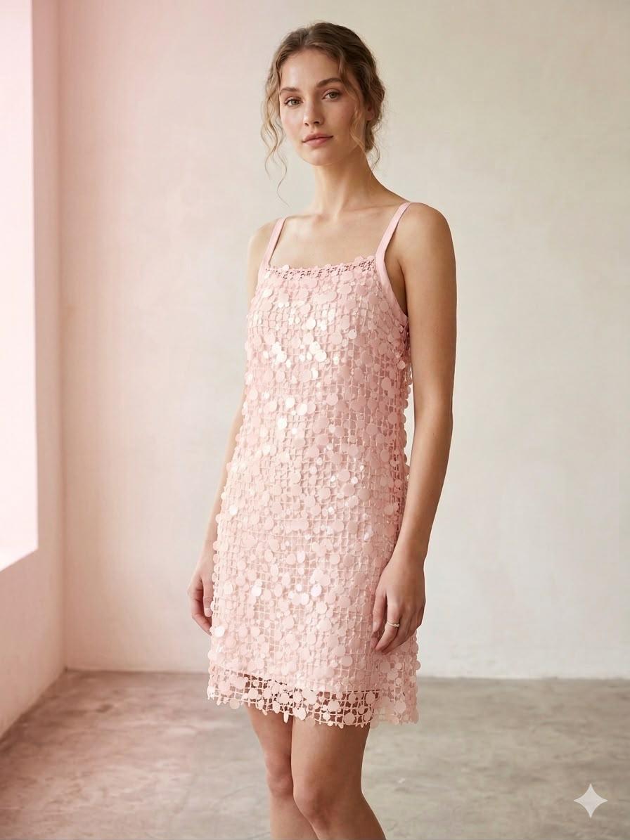 Knitt & Sequin Dress