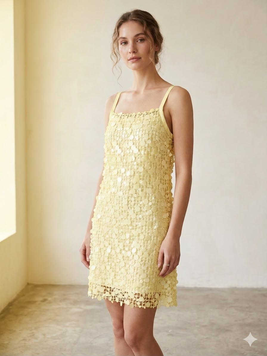 Knitt & Sequin Dress